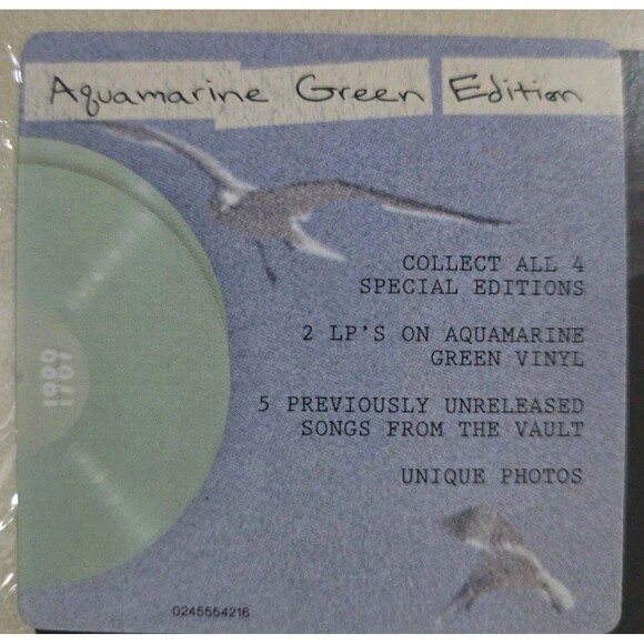 Taylor Swift 1989 TV Taylor's Version Aquamarine Green Edition Vinyl Album NEW - Picture 2 of 2